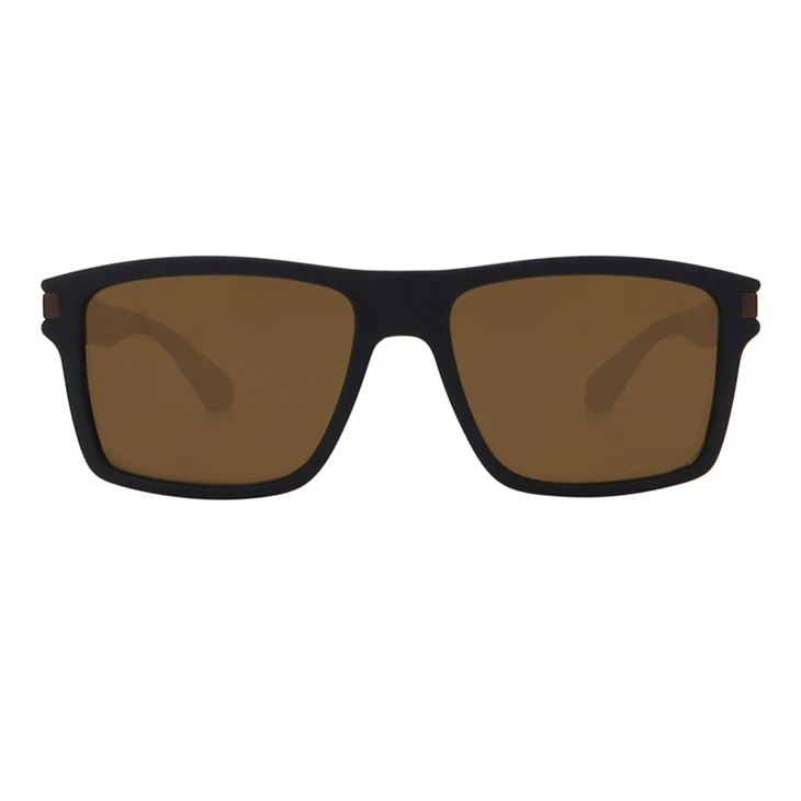 Klasyczne męskie okulary przeciwsłoneczne Square Wayfarer Carbon Deco 490809