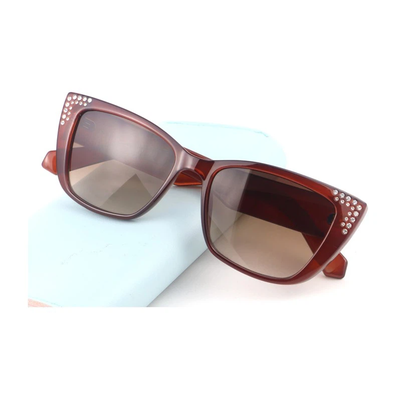 Retro Vintage Diamond Cateye Women Sunglasses 490775 8